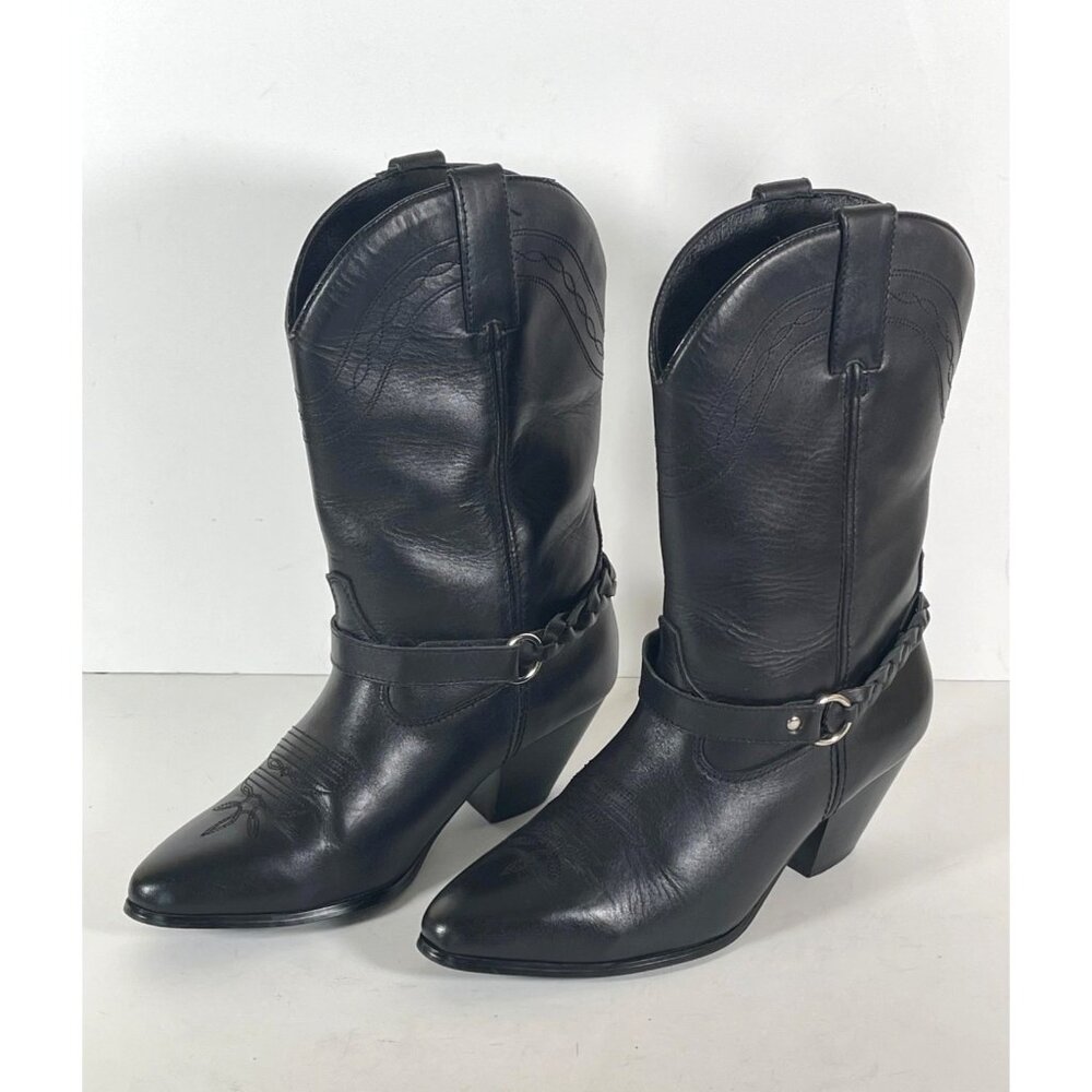 DINGO Women's Western Leather Boots DIO 7320 Black